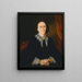 Portrait einer Frau Elizabeth Collins - Joseph Backler — gerahmtes Bild an der Wand