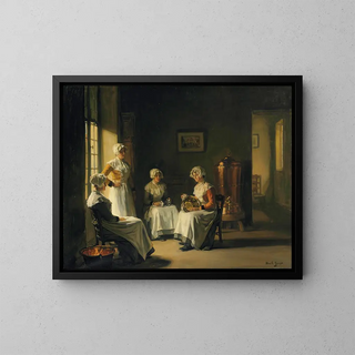 Joseph Bail - An Interior with Women Polishing Brass.webp