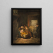 L-Kunstdruck des Gemäldes "L'enfant malade" - Joseph Beaume — gerahmtes Bild an der Wand