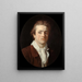 Portrait von Paul Guillaume Lemoine alias der Römer - Joseph Benoît Suvée — gerahmtes Bild an der Wand