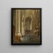 Innenansicht der Kirche Saint-Paul in Antwerpen - Joseph Chrétien Nicoli — gerahmtes Bild an der Wand