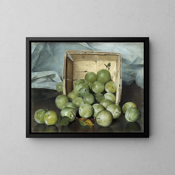Prunes vertes - Joseph Decker — gerahmtes Bild an der Wand