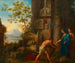 Thésée findet das Schwert seines Vaters Ägeus unter dem Felsen - Joseph Dorffmeister — Ansicht des Kunstwerks