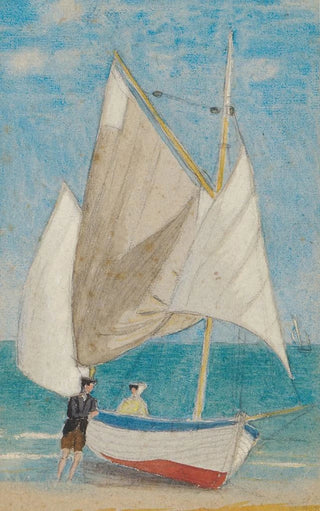 Ein Fischerboot - Joseph Edward Southall — Ansicht des Kunstwerks