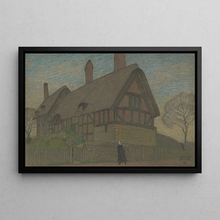 Joseph Edward Southall - Ann Hathaways cottage Stratford.webp