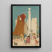 Calais - Joseph Edward Southall — gerahmtes Bild an der Wand