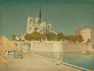 Joseph Edward Southall - NotreDame and the Seine.webp