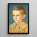 Portrait des Neffen des Künstlers Edward Stafford Allen - Joseph Edward Southall — gerahmtes Bild an der Wand