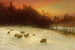 Wenn der Westen im Dämmerlicht brennt - Joseph Farquharson — Ansicht des Kunstwerks