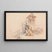 Mutter betend mit Kind - Joseph Heicke — gerahmtes Bild an der Wand