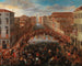 Die Schlacht der Fäuste auf der Brücke von San Barnaba in Venedig - Joseph Heintz der Jüngere — Ansicht des Kunstwerks