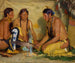 Herstellung der Medizin aus sanften Kräutern, Blackfoot-Zeremonie - Joseph Henry Sharp — Ansicht des Kunstwerks