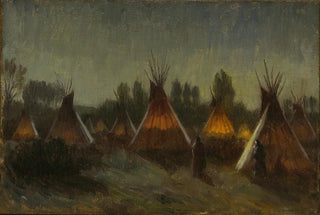 Joseph Henry Sharp - Shadows in the Night.webp