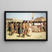 Die Ernte-Tanz - Joseph Henry Sharp — gerahmtes Bild an der Wand