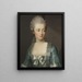 Portrait de Marie-Antoinette 1755-1793 - Joseph Hickel — gerahmtes Bild an der Wand