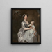 Mme Sharpe und ihr Kind - Joseph Highmore — gerahmtes Bild an der Wand