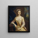 Portrait einer Dame - Joseph Highmore — gerahmtes Bild an der Wand