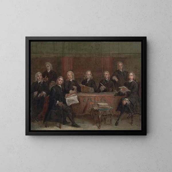 Studie für ein Gruppenporträt - Joseph Highmore — gerahmtes Bild an der Wand