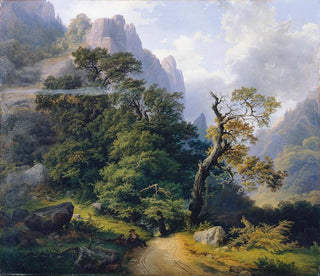 Berglandschaft - Joseph Holzer — Ansicht des Kunstwerks
