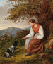 Bergère se reposant avec un chien - Joseph Lavos — Ansicht des Kunstwerks