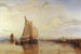 Dort oder Dordrecht Das Postschiff von Dort, das aus Rotterdam kommt, verankert - Joseph Mallord William Turner — Ansicht des Kunstwerks