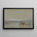 Bateaux de Pêche Calmes au Large du Havre - Joseph Mallord William Turner — gerahmtes Bild an der Wand