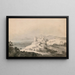 Château de Harlech, Pays de Galles, vu du sud - Joseph Mallord William Turner — gerahmtes Bild an der Wand