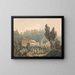 In das Tal bei Vietri - Joseph Mallord William Turner — gerahmtes Bild an der Wand