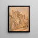 Abtei von Saint Albans, Hertfordshire - Joseph Mallord William Turner — gerahmtes Bild an der Wand