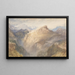 Le fort de l'Esseillon Val de la Maurienne Frankreich - Joseph Mallord William Turner — gerahmtes Bild an der Wand