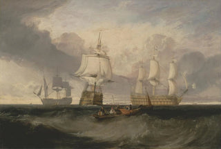 Joseph Mallord William Turner - The Victory Returning from Trafalgar in Three Positions.webp