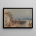 Sonnenuntergang in Tours mit Blick nach hinten - Joseph Mallord William Turner — gerahmtes Bild an der Wand