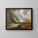 Vallée d'Aoste: Schneesturm, Lawine und Gewitter - Joseph Mallord William Turner — gerahmtes Bild an der Wand