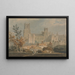 Ansicht der Ely-Kathedrale - Joseph Mallord William Turner — gerahmtes Bild an der Wand