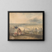 Ansicht von London aus Greenwich - Joseph Mallord William Turner — gerahmtes Bild an der Wand