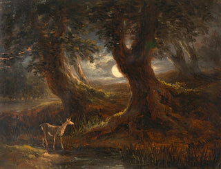 Partie de forêt au clair de lune - Joseph Messmer — Ansicht des Kunstwerks