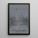 Tour de tir avec lumières nocturnes depuis l'Embankment - Joseph Pennell — gerahmtes Bild an der Wand