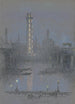 Tour de tir avec lumières nocturnes depuis l'Embankment - Joseph Pennell — Ansicht des Kunstwerks