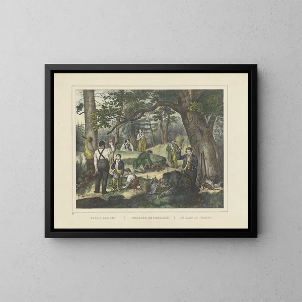 Fuchshund - Joseph Scholz — gerahmtes Bild an der Wand