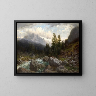 Joseph Schoyerer - Gewitterstimmung in den Berner Alpen.webp