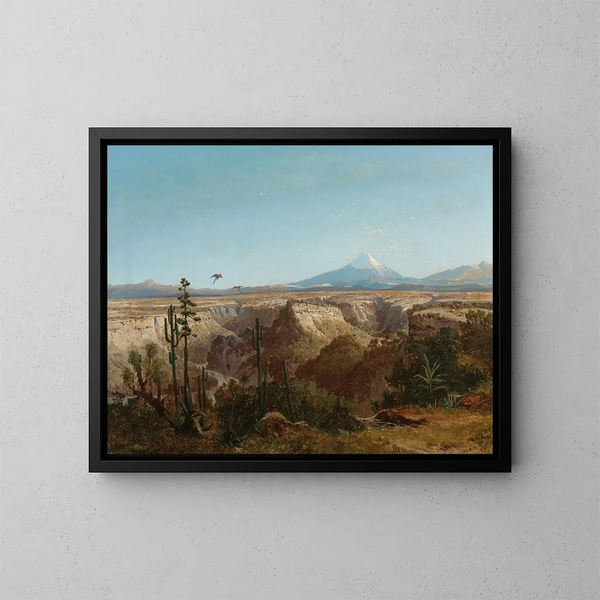 Ansicht der Atacama-Wüste in Chile mit dem Vulkan Licancabur im Hintergrund - Joseph Selleny — gerahmtes Bild an der Wand