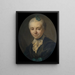 Portrait einer Frau - Joseph Siffred Duplessis — gerahmtes Bild an der Wand