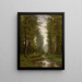 Bach im Wald - Joseph Van Luppen — gerahmtes Bild an der Wand