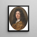 Portrait de Pierre Richelet - Joseph Vivien — gerahmtes Bild an der Wand