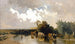 Kühe am Wassertränke bei Dämmerung - Joseph Wenglein — Ansicht des Kunstwerks