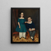 John und Louisa Stock - Joseph Whiting Stock — gerahmtes Bild an der Wand
