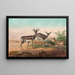 Die persische Gazelle - Joseph Wolf — gerahmtes Bild an der Wand