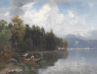 Partie au Walchensee - Joseph Wopfner — Ansicht des Kunstwerks