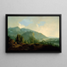 Italienisches Landschaftsgemälde mit Bergen und einem Fluss - Joseph Wright de Derby — gerahmtes Bild an der Wand