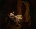 Penelope entrollt ihr Tuch - Joseph Wright de Derby — Ansicht des Kunstwerks